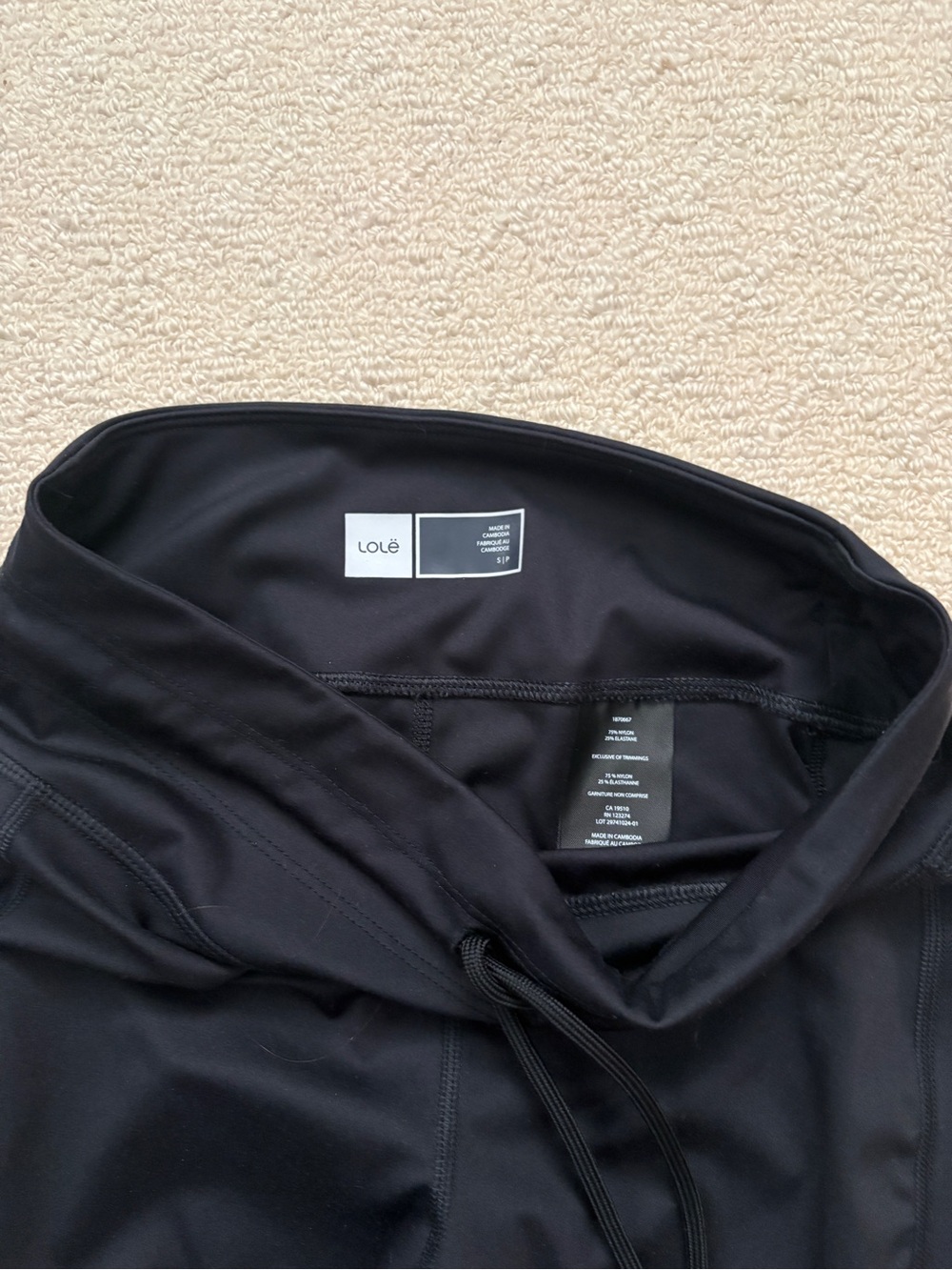 LOLE Black legging - D’string/ Jogger bottom